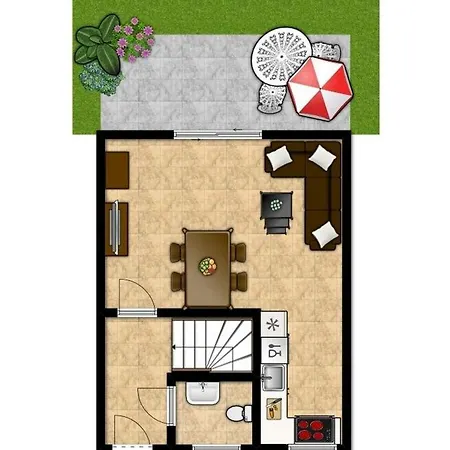 Holiday home Duenenhaeuser Haus 1 *